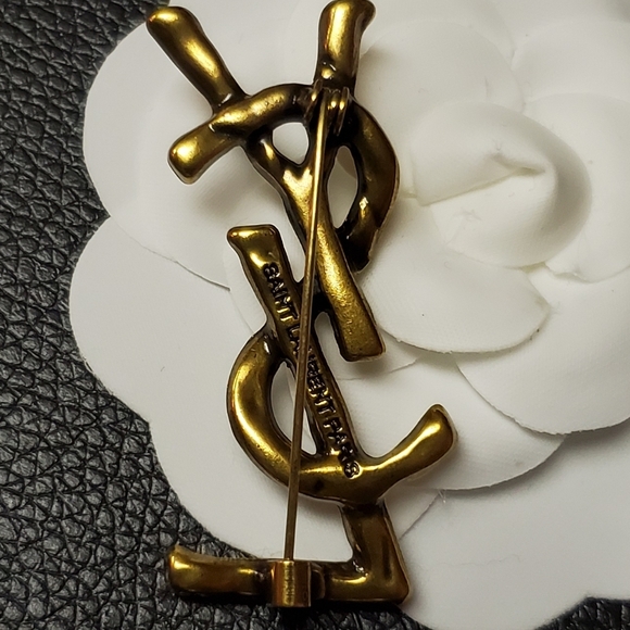 GWP Saint Laurent YSL 2" Brooch - Picture 4 of 4